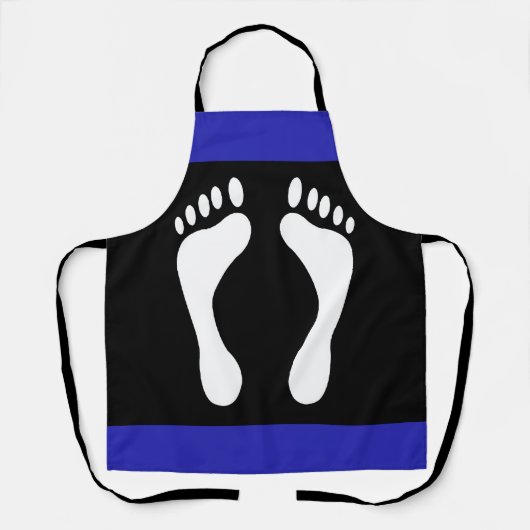 Voet Pride Vlag (Voetafdruk) Schort (Voorkant)
