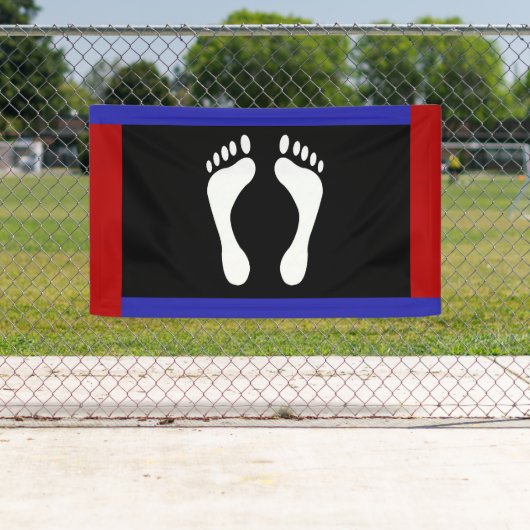Voet Pride Vlag (Voetafdruk) Spandoek (Insitu)