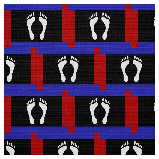 Voet Pride Vlag (Voetafdruk) Stof (Swatch)