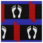 Voet Pride Vlag (Voetafdruk) Stof (Close Up)