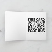 VOET RUB VERJAARDAG KAART (Binnen)