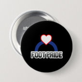 Voet trots ronde button 7,6 cm (Voorkant /achterkant)