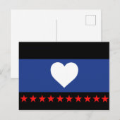 Voet trots vlag briefkaart (Voorkant / Achterkant)