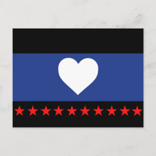 Voet trots vlag briefkaart