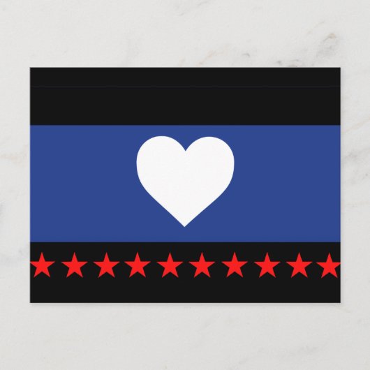 Voet trots vlag briefkaart (Voorkant)