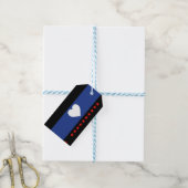 Voet trots vlag cadeaulabel (Met Touw)