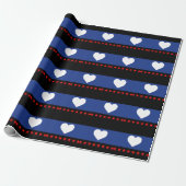 Voet trots vlag cadeaupapier (Uitgerold)