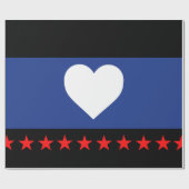 Voet trots vlag cadeaupapier (Vlak)