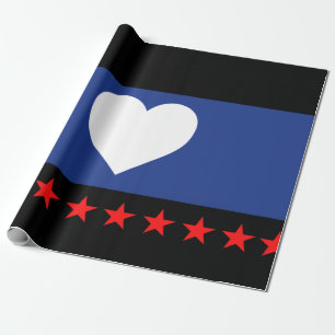 Voet trots vlag cadeaupapier