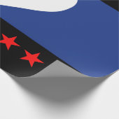 Voet trots vlag cadeaupapier (Hoek)