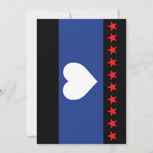 Voet trots vlag feestdagenkaart (Voorkant)