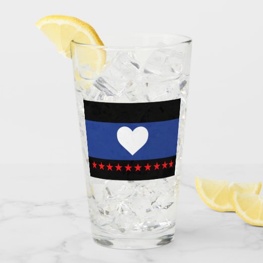 Voet trots vlag glas (Voorkant ijs)