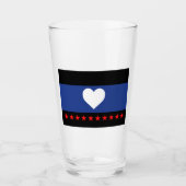Voet trots vlag glas (Voorkant)