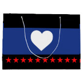 Voet trots vlag groot cadeauzakje (Achterkant)