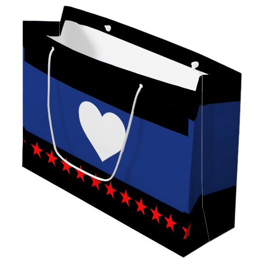 Voet trots vlag groot cadeauzakje (Voorkant Gekanteld)