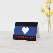 Voet trots vlag kaart (Gele Bloem)