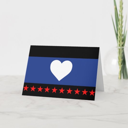 Voet trots vlag kaart (Voorkant)