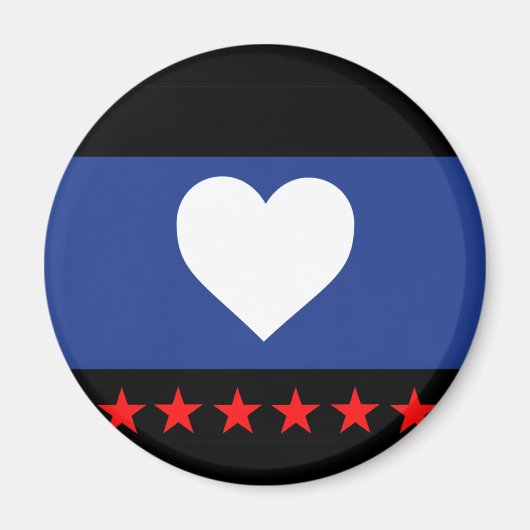 Voet trots vlag magneet (Voorkant)