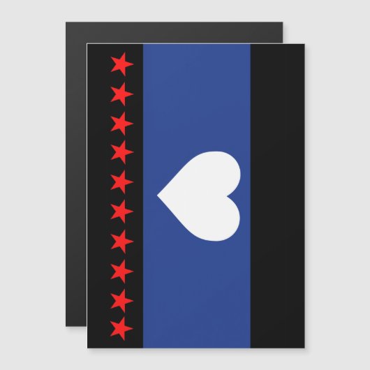 Voet trots vlag magnetische uitnodiging (Voorkant / Achterkant)