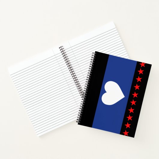 Voet trots vlag notitieboek (Binnen)