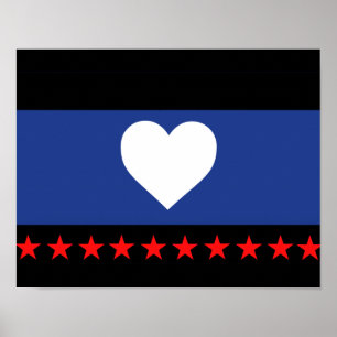 Voet trots vlag poster