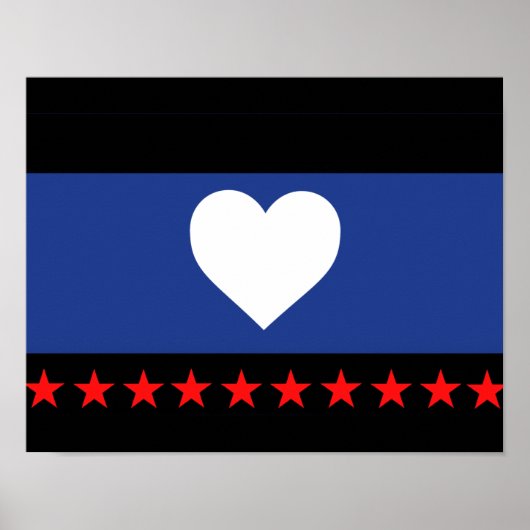Voet trots vlag poster (Voorkant)