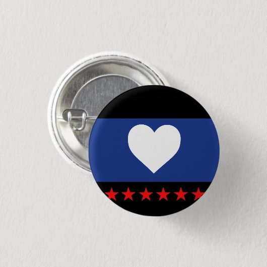 Voet trots vlag ronde button 3,2 cm (Voorkant /achterkant)