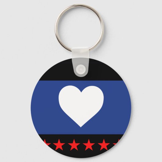 Voet trots vlag sleutelhanger (Voorkant)