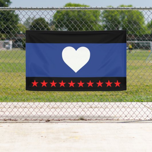 Voet trots vlag spandoek (Insitu)