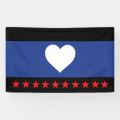 Voet trots vlag spandoek (Horizontaal)