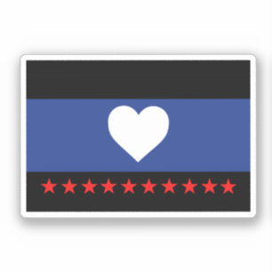 Voet trots vlag sticker