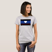 Voet trots vlag t-shirt (Voorkant volledig)