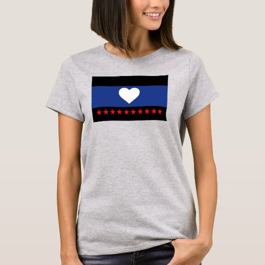 Voet trots vlag t-shirt (Voorkant)