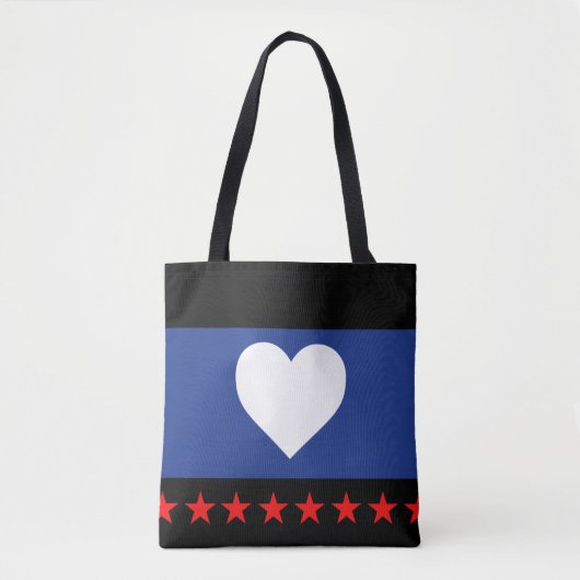 Voet trots vlag tote bag (Voorkant)
