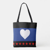 Voet trots vlag tote bag (Achterkant)