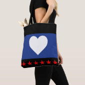 Voet trots vlag tote bag (Dichtbij)