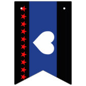 Voet trots vlag vlaggetjes (Derde vlag)