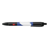 Voet trots vlag zwarte inkt pen (Bodem)