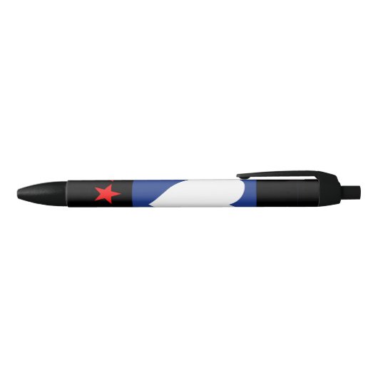 Voet trots vlag zwarte inkt pen (Bovenkant)