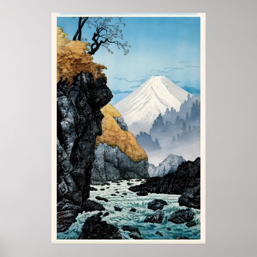 Voet van Mount Ashitaka Japanse Fijne Kunstprint Poster (Voorkant)
