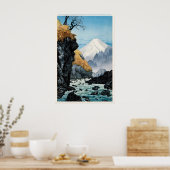 Voet van Mount Ashitaka Japanse Fijne Kunstprint Poster (Keuken)