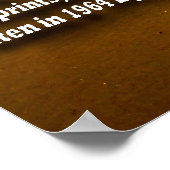 Voetafdruk-1 Poster (Hoek)