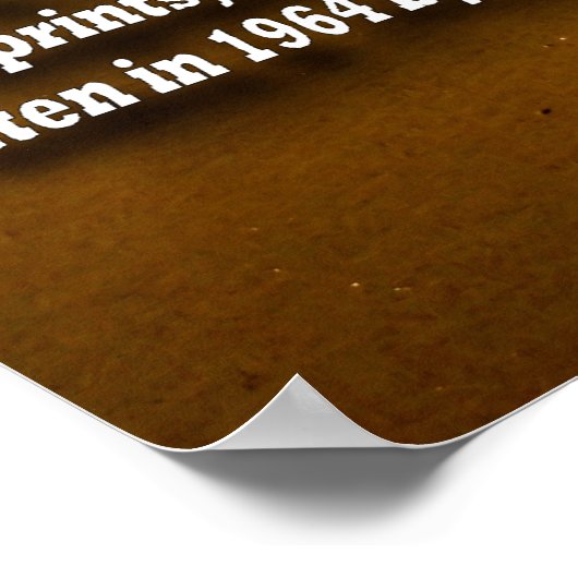 Voetafdruk-1 Poster (Hoek)