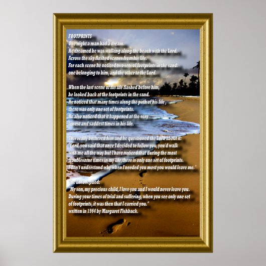 Voetafdruk-2 Poster (Voorkant)