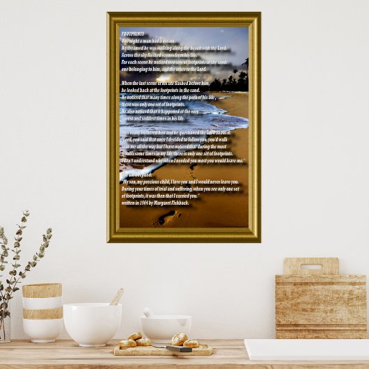 Voetafdruk-2 Poster (Keuken)