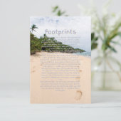 Voetafdruk 2A flat-Wenskaart Kaart (Staand voorkant)