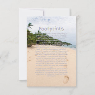 Voetafdruk 2A flat-Wenskaart Kaart