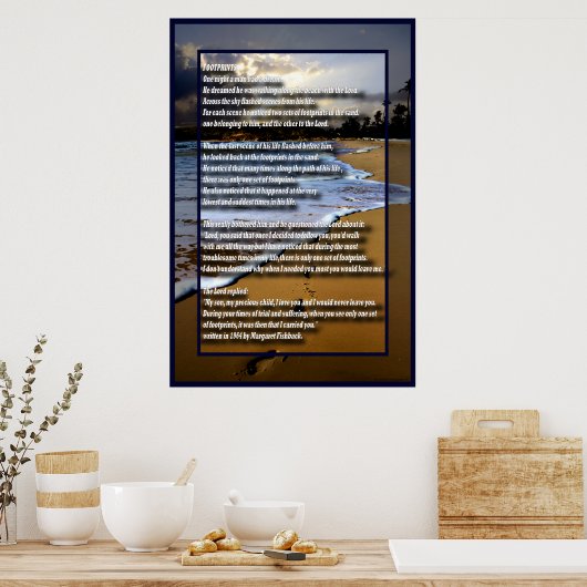 Voetafdruk-4 Poster (Keuken)