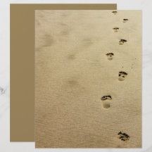 Voetafdruk Beach Sand Scrapbooking Paper