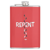 Voetafdruk crosspromoties heupfles (Voorkant)